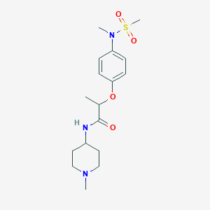 2-{4-[methyl(methylsulfonyl)amino]phenoxy}-N-(1-methyl-4-piperidinyl)propanamide