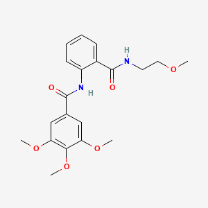 3,4,5-trimethoxy-N-(2-{[(2-methoxyethyl)amino]carbonyl}phenyl)benzamide