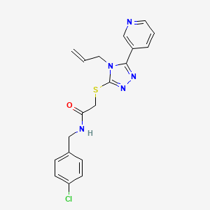 2-{[4-ALLYL-5-(3-PYRIDINYL)-4H-1,2,4-TRIAZOL-3-YL]SULFANYL}-N-(4-CHLOROBENZYL)ACETAMIDE