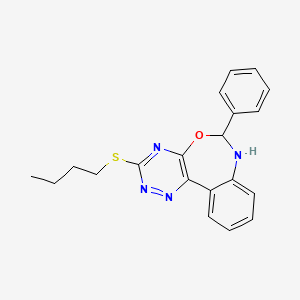 3-(Butylsulfanyl)-6-phenyl-6,7-dihydro[1,2,4]triazino[5,6-D][3,1]benzoxazepine