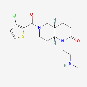 rel-(4aS,8aR)-6-[(3-chloro-2-thienyl)carbonyl]-1-[2-(methylamino)ethyl]octahydro-1,6-naphthyridin-2(1H)-one hydrochloride