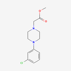 METHYL 2-[4-(3-CHLOROPHENYL)PIPERAZINO]ACETATE