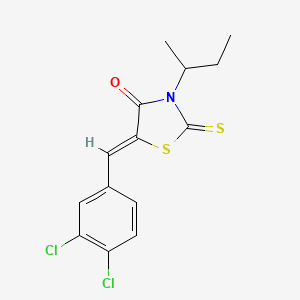 3-sec-butyl-5-(3,4-dichlorobenzylidene)-2-thioxo-1,3-thiazolidin-4-one