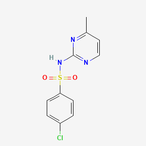 4-chloro-N-(4-methylpyrimidin-2-yl)benzenesulfonamide