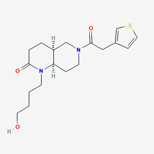 (4aS*,8aR*)-1-(4-hydroxybutyl)-6-(3-thienylacetyl)octahydro-1,6-naphthyridin-2(1H)-one