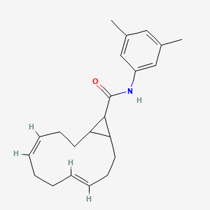 (4Z,8E)-N-(3,5-dimethylphenyl)bicyclo[10.1.0]trideca-4,8-diene-13-carboxamide