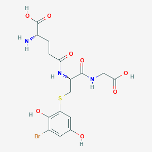 molecular formula C16H20BrN3O8S B054152 2-Bromo-6-(glutathion-S-yl)hydroquinone CAS No. 114865-64-4
