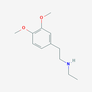 molecular formula C12H19NO2 B054159 N-Ethyl-2-(3,4-dimethoxyphenyl)ethylamine CAS No. 112933-49-0