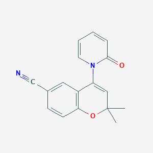 molecular formula C17H14N2O2 B054165 Bimakalim CAS No. 117545-11-6