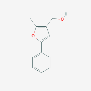 molecular formula C12H12O2 B054169 (2-Methyl-5-phenylfuran-3-yl)methanol CAS No. 111787-91-8