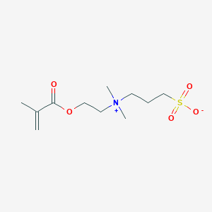 molecular formula C11H21NO5S B054189 Dimethyl(2-((2-methyl-1-oxoallyl)oxy)ethyl)(3-sulphopropyl)ammonium hydroxide CAS No. 3637-26-1