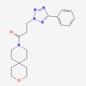 9-[3-(5-phenyl-2H-tetrazol-2-yl)propanoyl]-3-oxa-9-azaspiro[5.5]undecane