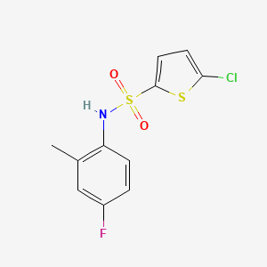 5-chloro-N-(4-fluoro-2-methylphenyl)-2-thiophenesulfonamide