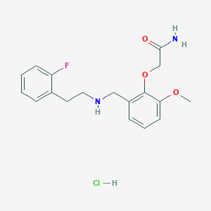 2-[2-({[2-(2-fluorophenyl)ethyl]amino}methyl)-6-methoxyphenoxy]acetamide hydrochloride