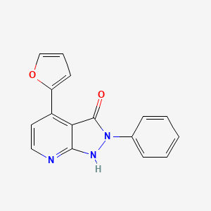 4-(2-furyl)-2-phenyl-1,2-dihydro-3H-pyrazolo[3,4-b]pyridin-3-one