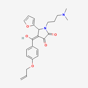 4-[4-(allyloxy)benzoyl]-1-[3-(dimethylamino)propyl]-5-(2-furyl)-3-hydroxy-1,5-dihydro-2H-pyrrol-2-one