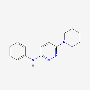 molecular formula C15H18N4 B5419352 N-phenyl-6-(1-piperidinyl)-3-pyridazinamine 