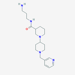 N-(3-aminopropyl)-1'-(pyridin-3-ylmethyl)-1,4'-bipiperidine-3-carboxamide