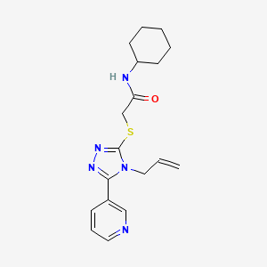 2-{[4-ALLYL-5-(3-PYRIDINYL)-4H-1,2,4-TRIAZOL-3-YL]SULFANYL}-N-CYCLOHEXYLACETAMIDE