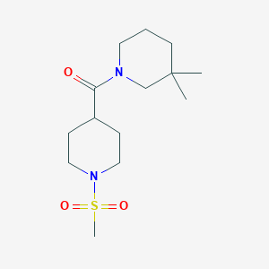 3,3-dimethyl-1-{[1-(methylsulfonyl)-4-piperidinyl]carbonyl}piperidine