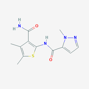 N-[3-(aminocarbonyl)-4,5-dimethyl-2-thienyl]-1-methyl-1H-pyrazole-5-carboxamide