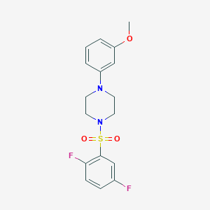 molecular formula C17H18F2N2O3S B5419752 1-[(2,5-difluorophenyl)sulfonyl]-4-(3-methoxyphenyl)piperazine 