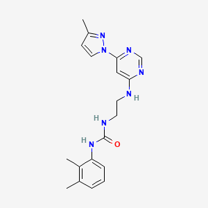 molecular formula C19H23N7O B5419828 N-(2,3-dimethylphenyl)-N'-(2-{[6-(3-methyl-1H-pyrazol-1-yl)-4-pyrimidinyl]amino}ethyl)urea 