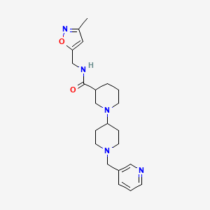 N-[(3-methylisoxazol-5-yl)methyl]-1'-(pyridin-3-ylmethyl)-1,4'-bipiperidine-3-carboxamide