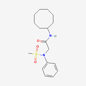 N~1~-cyclooctyl-N~2~-(methylsulfonyl)-N~2~-phenylglycinamide