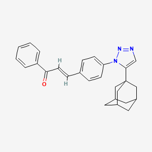 (E)-3-[4-[5-(1-adamantyl)triazol-1-yl]phenyl]-1-phenylprop-2-en-1-one