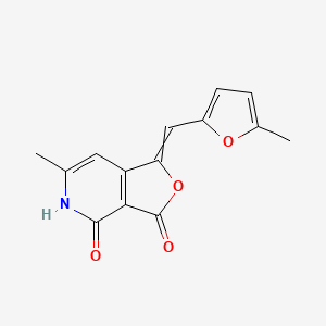 6-methyl-1-[(5-methylfuran-2-yl)methylidene]-5H-furo[3,4-c]pyridine-3,4-dione