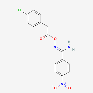 N'-{[(4-chlorophenyl)acetyl]oxy}-4-nitrobenzenecarboximidamide