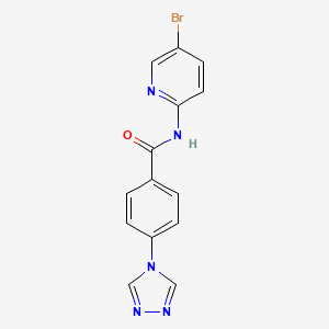 N-(5-bromopyridin-2-yl)-4-(1,2,4-triazol-4-yl)benzamide