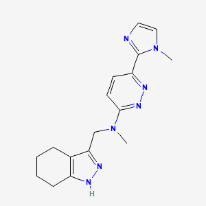 N-methyl-6-(1-methyl-1H-imidazol-2-yl)-N-(4,5,6,7-tetrahydro-1H-indazol-3-ylmethyl)pyridazin-3-amine