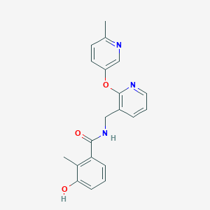 3-hydroxy-2-methyl-N-({2-[(6-methylpyridin-3-yl)oxy]pyridin-3-yl}methyl)benzamide