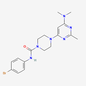 N-(4-bromophenyl)-4-[6-(dimethylamino)-2-methyl-4-pyrimidinyl]-1-piperazinecarboxamide