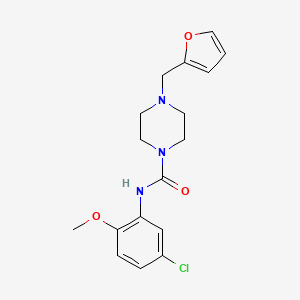 N-(5-CHLORO-2-METHOXYPHENYL)-4-[(FURAN-2-YL)METHYL]PIPERAZINE-1-CARBOXAMIDE