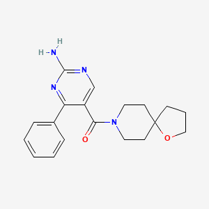 5-(1-oxa-8-azaspiro[4.5]dec-8-ylcarbonyl)-4-phenyl-2-pyrimidinamine