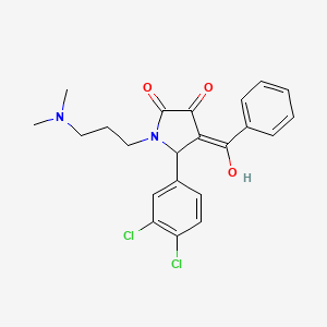 4-benzoyl-5-(3,4-dichlorophenyl)-1-[3-(dimethylamino)propyl]-3-hydroxy-1,5-dihydro-2H-pyrrol-2-one