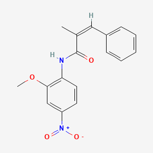 (2Z)-N-(2-methoxy-4-nitrophenyl)-2-methyl-3-phenylprop-2-enamide