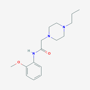 N-(2-methoxyphenyl)-2-(4-propylpiperazin-1-yl)acetamide