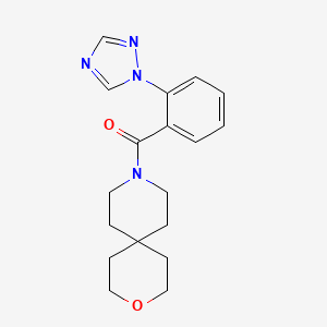 9-[2-(1H-1,2,4-triazol-1-yl)benzoyl]-3-oxa-9-azaspiro[5.5]undecane