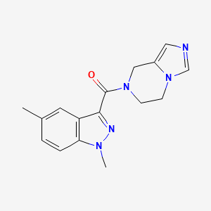 7-[(1,5-dimethyl-1H-indazol-3-yl)carbonyl]-5,6,7,8-tetrahydroimidazo[1,5-a]pyrazine