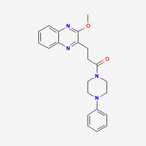 2-methoxy-3-[3-oxo-3-(4-phenyl-1-piperazinyl)propyl]quinoxaline