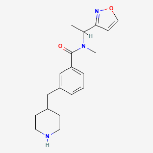 N-[1-(3-isoxazolyl)ethyl]-N-methyl-3-(4-piperidinylmethyl)benzamide hydrochloride