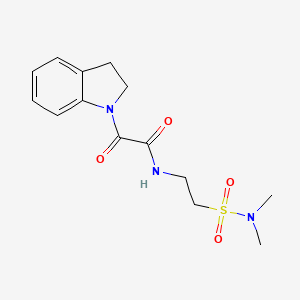 2-(2,3-dihydro-1H-indol-1-yl)-N-{2-[(dimethylamino)sulfonyl]ethyl}-2-oxoacetamide