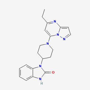 1-[1-(5-ethylpyrazolo[1,5-a]pyrimidin-7-yl)-4-piperidinyl]-1,3-dihydro-2H-benzimidazol-2-one