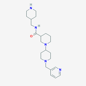 N-(piperidin-4-ylmethyl)-1'-(pyridin-3-ylmethyl)-1,4'-bipiperidine-3-carboxamide