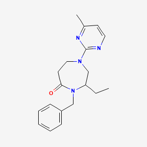 4-benzyl-3-ethyl-1-(4-methylpyrimidin-2-yl)-1,4-diazepan-5-one