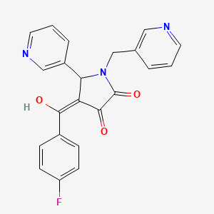 4-(4-fluorobenzoyl)-3-hydroxy-5-(pyridin-3-yl)-1-[(pyridin-3-yl)methyl]-2,5-dihydro-1H-pyrrol-2-one